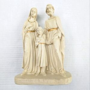 Holy Family Figurine Mt. Pinatubo Volcanic Ash 1991 Religious Catholic Christian
